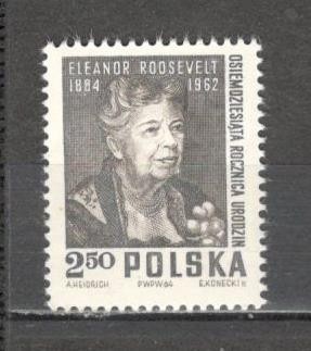 Polonia.1964 80 ani E.Roosevelt MP.69 foto