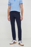 BOSS Orange pantaloni barbati, culoarea albastru marin, drept, 50510933