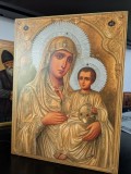 Icoana pe lemn de tei Maica Domnului de la Ierusalim- Ierusalimitissa
