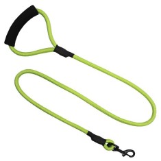 Lesa rotunda din nailon pentru caini, verde, XL - 120 cm foto