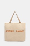 Samsoe Samsoe geantă FRINKA culoarea bej, F20300113