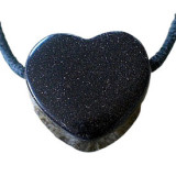 Pandantiv inima din piatra sintetica Piatra blaufluss