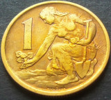 Cumpara ieftin Moneda 1 COROANA - RS CEHOSLOVACIA, anul 1977 * cod 3393, Europa
