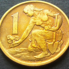 Moneda 1 COROANA - RS CEHOSLOVACIA, anul 1977 * cod 3393