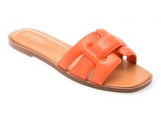 Papuci ALDO portocalii, ELENAA 820, din piele naturala