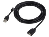 Cablu USB 2.0 A-A 3m Negru PVC