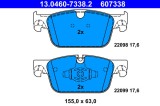 ATE 13.0460-7338.2 set placute frana,frana disc