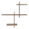 Raft de perete Gavi, lemn de pin 53x15x56 cm