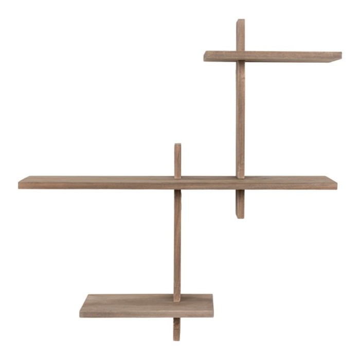 Raft de perete Gavi, lemn de pin 53x15x56 cm