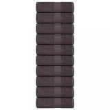 VidaXL Prosoape de săpun 10 buc Antracit 30x30 cm 360 g/m&sup2; 100% bumbac