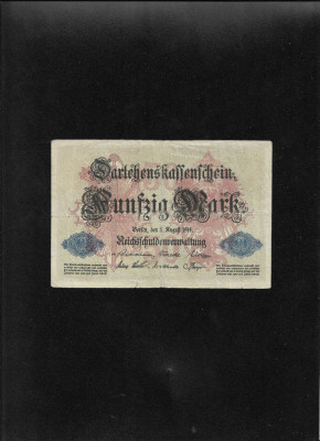 Germania 50 marci mark 1914 seria4611735 foto