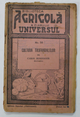 CULTURA TRUFANDALELOR de CAROL HONEGGER , 1941 foto