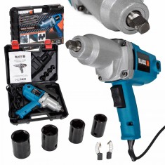 Pistol cheie masina cu impact electric 800Nm, insurubat desfacut + chei 17,19,21,22mm (12060) foto