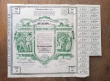 Cumpara ieftin ACTIUNE &#039;&#039;BANCA FOSTILOR LUPTATORI&#039;&#039;- 500 LEI* PRESEDINTE VIRGIL SERDARU, semnatura *** ACTIUNE RARA , 1927