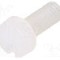 Surub M4, poliamida, lungime 10mm, cap rotund, pas filet 0.7, DREMEC - 8G201M4X10
