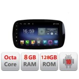 Navigatie Smart For Two 2015- F-Smart15 Octa Core cu Android Radio Bluetooth Internet GPS WIFI DSP 8+128GB 4G CarStore Technology