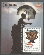 Guyana 1989 Sport, Olympics, Barcelona, perf. sheet, used T.175