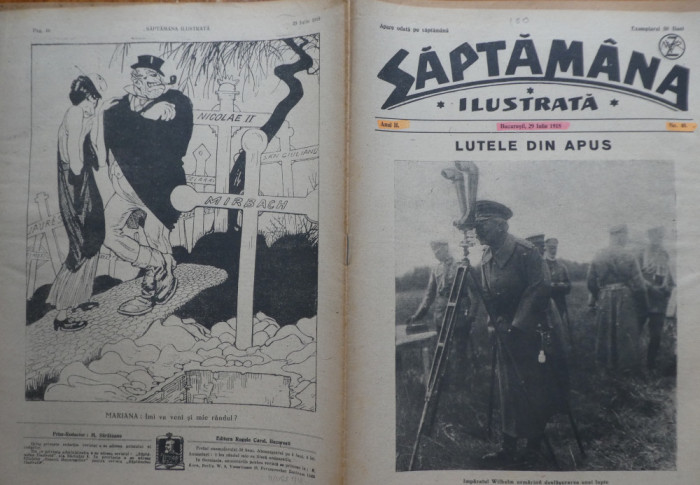 Saptamana ilustrata, an 2, nr 40, 1918, Moartea Sultanului Mahomed V