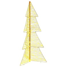 vidaXL Brad de Crăciun cu 160 LED Alb cald 150 cm PET 42019218