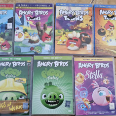 ANGRY BIRDS , ANGRY BIRD PIGGY TALES ,ANGRY BIRD STELLA LOT 7 DVD-URI