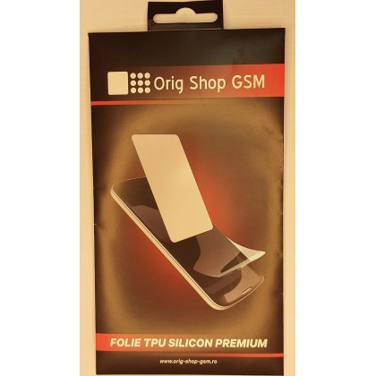 Folie Protectie Ecran Samsung A032 Galaxy A03 Core, Silicon TPU, Hydrogel, Transparent, Orig-Shop, Blister