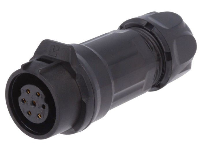Mufă Circulară 7-PIN 5A Aurită 16mm