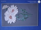 felcitare ,tip carte postala ,lucrata manual .Floare .