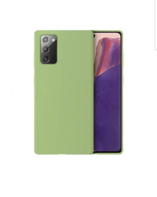 Huse silicon antisoc cu microfibra interior Samsung Note 20 , Verde foto