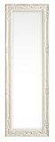 Cumpara ieftin Oglinda decorativa perete cu rama polirasina alba patinata Miro 42x3x132 cm