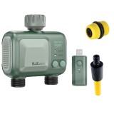 Programator pentru irigare Wireless, Bluetooth, 2 zone, IPX4, conector alamă, gazon, gradină, conector furtun si lance stropit