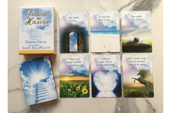 Talking to Heaven Vorbind cu Cerul, Cărți oracol,ORIGINAL,Doreen Virtue SIGILAT HAY HOUSE