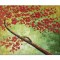 Tablou pictat manual living, dormitor, Copacul vietii, bucurie, 70x50cm ulei pe panza in relief efect 3D