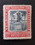 Barbados 1906 - Centenarul Bătăliei de la Trafalgar "Statuia Amiralului Nelson" (Marcă Poștală ștampilată) - Cod: A964
