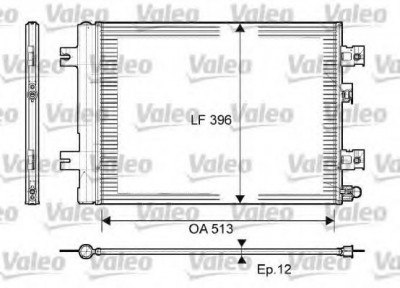 Condensator / Radiator aer conditionat DACIA DUSTER (2010 - 2016) VALEO 814077 foto