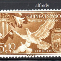 Guinea Spaniola 1958, Fauna, Pasari, MNH, serie neuzata