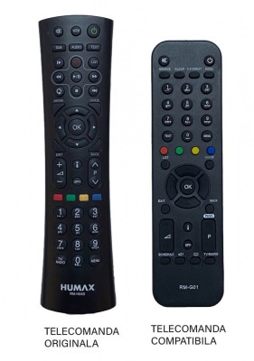 Telecomanda inlocuitoare compatibila pentru reciver DIGI RM-G01 compatibil cu originalul RM-H04S IR 724 (340-1) foto