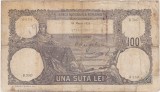 Bancnotă Rom&acirc;nia 100 lei 1931 BNR &ndash; Una Sută Lei &ndash; seria B.7017 0450 COLT REPARAT