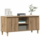 VidaXL Comodă TV, stejar artizanal, 102x35x50 cm, lemn prelucrat