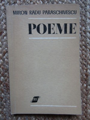 MIRON RADU PARASCHIVESCU - POEME (1971, prima editie) foto