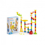 Joc de constructie Rollercoaster Miniland, 60 piese, plastic, 4-6 ani, Multicolor