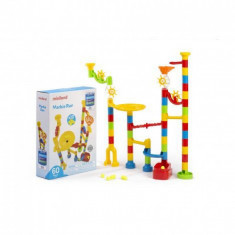 Joc de constructie Rollercoaster Miniland, 60 piese, plastic, 4-6 ani, Multicolor