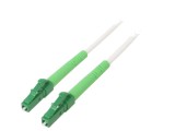 Patch cord fibră OS2 LC/APC 1m alb LSZH
