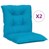 Perne pentru scaun de grădină, 2 buc., albastru, 100x50x7 cm