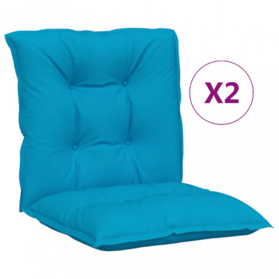 Perne pentru scaun de grădină, 2 buc., albastru, 100x50x7 cm foto
