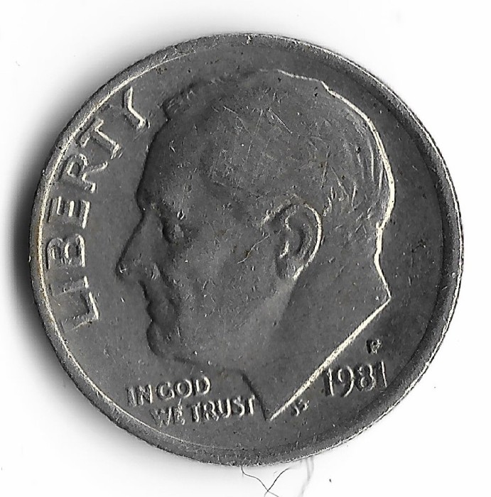 SUA one dime 1981