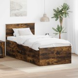 Cumpara ieftin Daybed Stejar afumat si negru 100 x 200 cm Lemn prelucrat