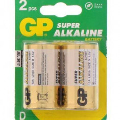 Baterii alcaline R20 D 2buc blister Super GP