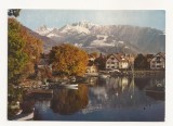 FR2 -Carte Postala - FRANTA -Clarens-Montreux, Le port. circulata, Fotografie