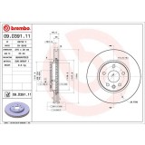 BREMBO 09.D391.11 PRIME LINE - UV Coated Disc frana