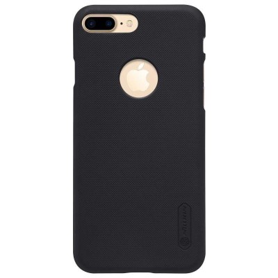 Husa Apple iPhone 7 Plus Nillkin Frosted Shield Negru + Folie de protectie foto